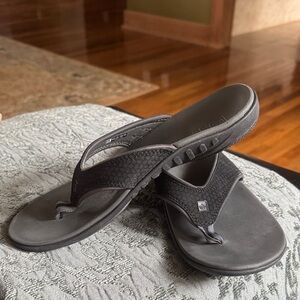 Gray Slide Sandals